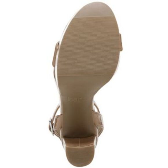 BAR III Womens Camel Beige Strap 1" Platform Ivy Block Heel Heeled Sandal 9.5 M - Picture 4 of 4